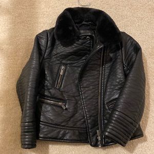 Zara leather kids jacket